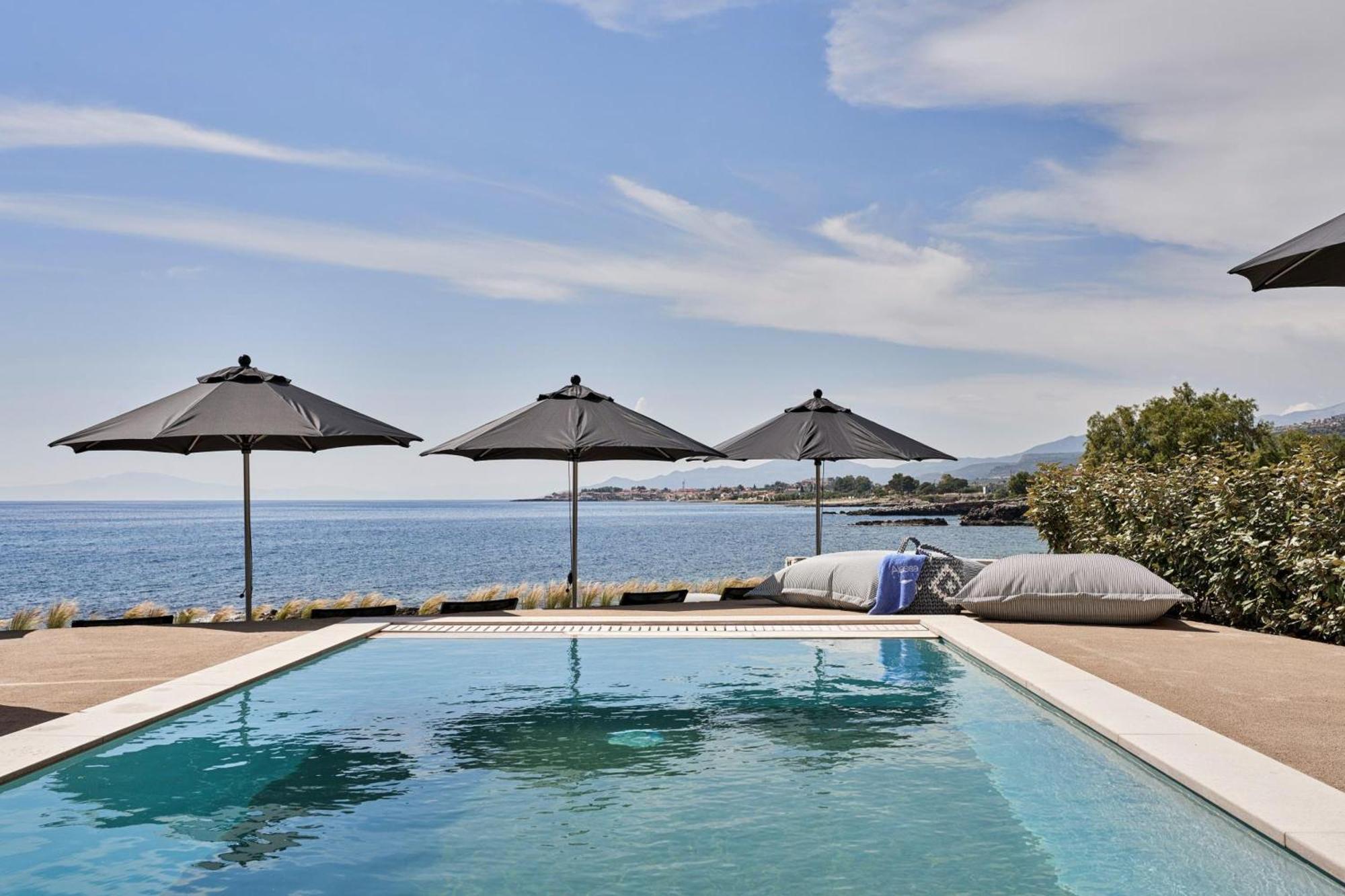 Beachfront Alassa Villas With Private Pools Kotronion  외부 사진